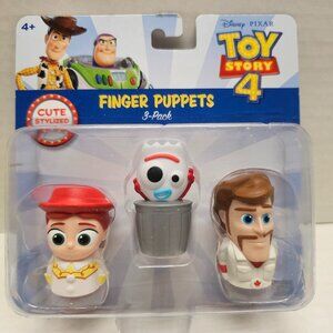 New Toy Story 4 Finger Puppets 3 Pack Duke Caboom Forky Jessie Collect Gift 4+